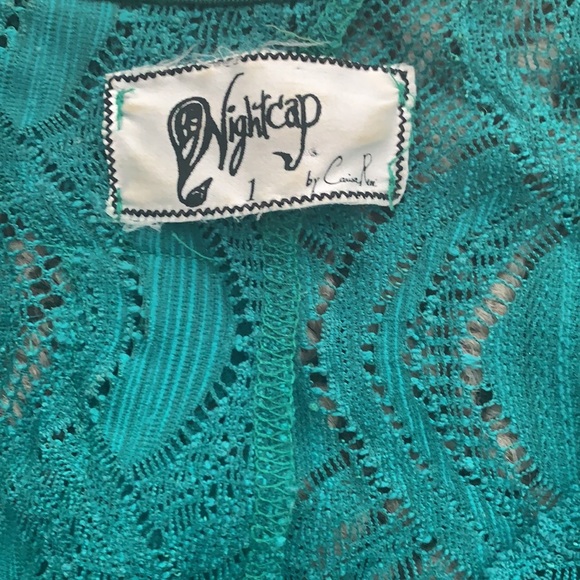 Green Nightcap Mini Dress Size XS - Picture 2 of 4